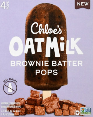 Chloe's Brownie Batter Oatmilk Pops - 4-2.5 Fl. Oz. - Image 2