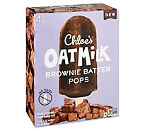 Chloes Brownie Batter Pops Oatmilk 4 Count - 10 Fl. Oz.