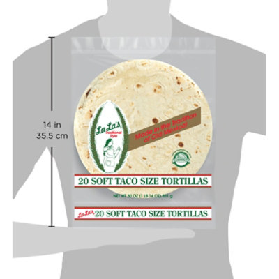 LaLa's Flour Tortillas Soft Taco Size - 20 Count - Image 4