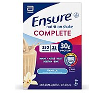Ensure Complete Vanilla Nutrition Shake - 4-10 Fl. Oz.