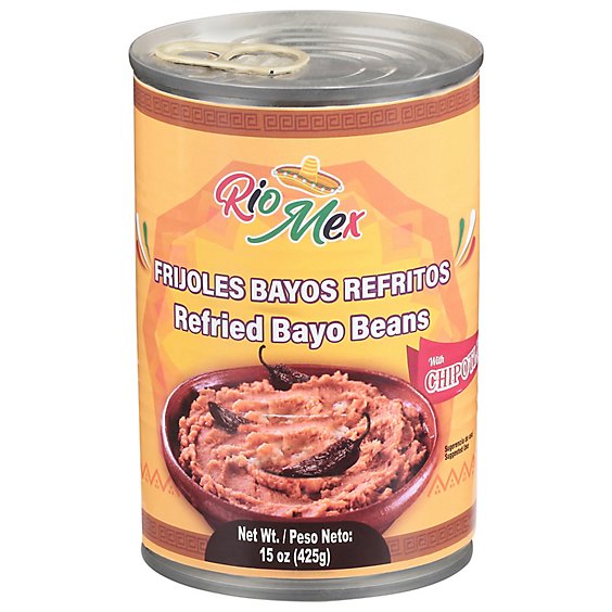 Riomex Refried Bayo Beans W/chipotle - 15 OZ