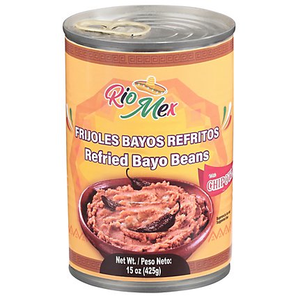 Riomex Refried Bayo Beans W/chipotle - 15 OZ - Image 1