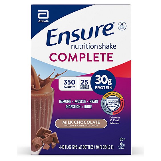Ensure Complete Chocolate Nutrition Shake - 4-10 Fl. Oz.
