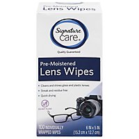 Signature Care Lens Wipes Pre Moistened - 100 CT - Image 3