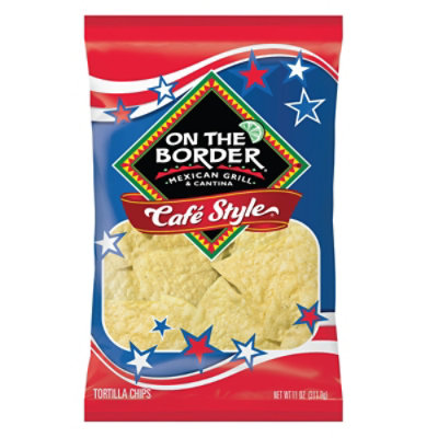 On the Border Café Style Tortilla Chips - 11 Oz