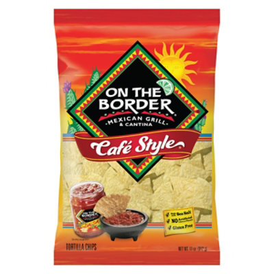 On the Border Café Style Tortilla Chips - 11 Oz - Image 1