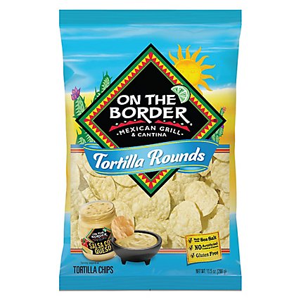 On The Border Tortilla Chips Rounds - 10.5 OZ - Image 1