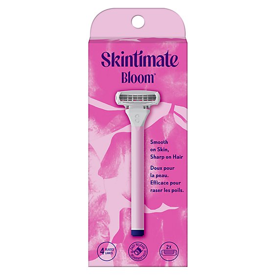 Skintimate Bloom Razor for Women With 1 Razor Handle and 2 Refills - Each