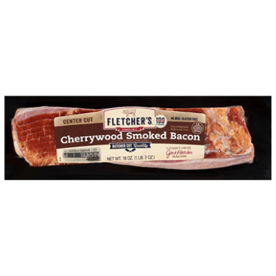 Fletchers Cherrywood Smoked Bacon - 18 OZ - Image 1