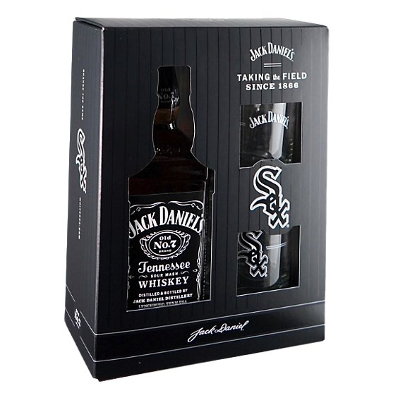 Jack Daniels White Sox Vap W/ Glasses - 750 ML