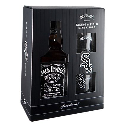 Jack Daniels White Sox Vap W/ Glasses - 750 ML - Image 1
