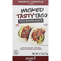 Wicked Tasty Taco Taco Simmer Sauce Smokin Chipotle Flavor Medium - 2.7 Oz - Image 2