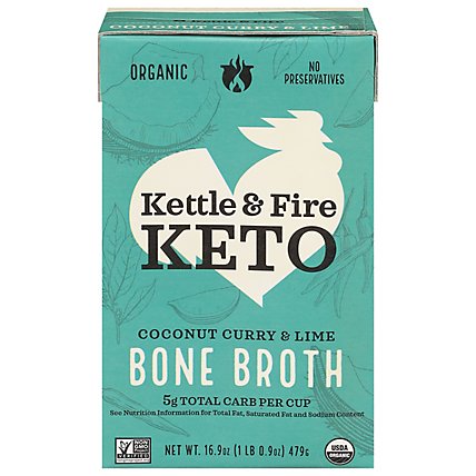 Kettle N Fire Bone Chkn Broth Ccnt Curry - 16.9 OZ - Image 3
