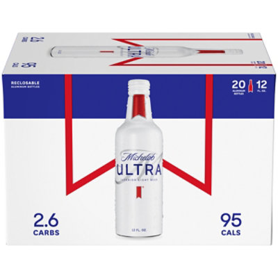 Michelob ULTRA 4.2% ABV Light Beer In Aluminum Bottles - 20-12 Fl. Oz. - Image 2