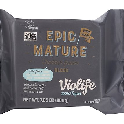 Violife Cheddar Blocks Vegan Mature - 7.05 Oz - Image 2