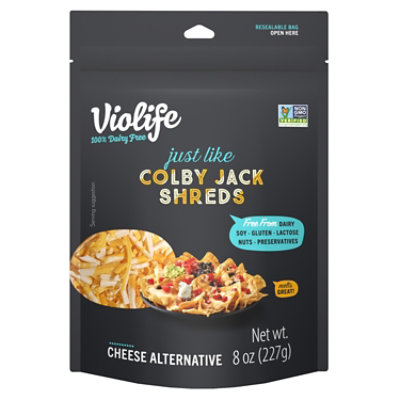 Violife Just Like Colby Jack Shreds Shredded Cheese Dairy-Free Vegan - 8 Oz - Image 1