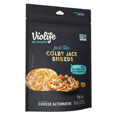 Violife Just Like Colby Jack Shreds Shredded Cheese Dairy-Free Vegan - 8 Oz - Image 6