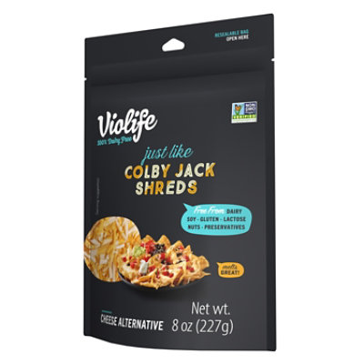 Violife Just Like Colby Jack Shreds Shredded Cheese Dairy-Free Vegan - 8 Oz - Image 7