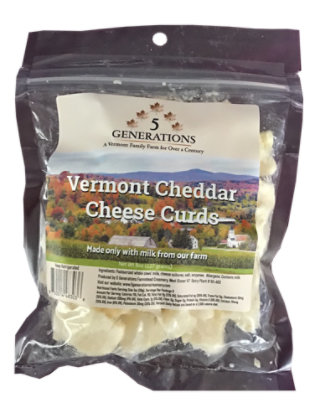 5 Generations Creamery Vermont Farmstead Cheddar Curds - 8 OZ - Image 1