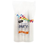 Signature Select Cups Party Clear Recyclable 18 Oz - 50 CT