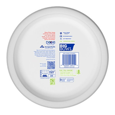 Dixie Ultra Large Printed Paper Bowls 34oz - 34 CT - Carrs