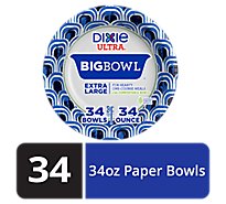 Dixie Ultra Large Printed Paper Bowls 34oz - 34 CT