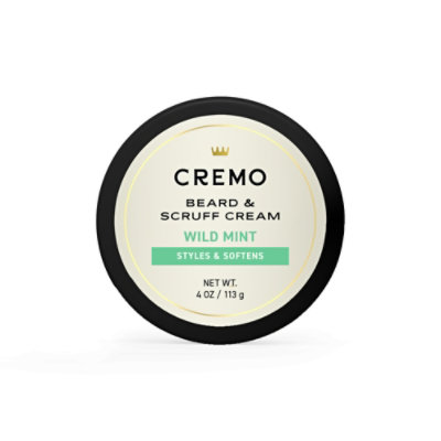 Cremo Wild Mint Scent Beard & Scruff Cream - 4 Oz - Image 1