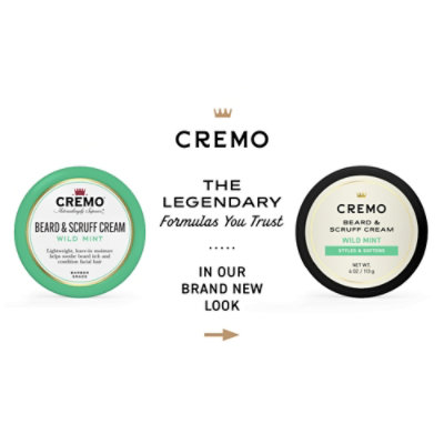 Cremo Wild Mint Scent Beard & Scruff Cream - 4 Oz - Image 2