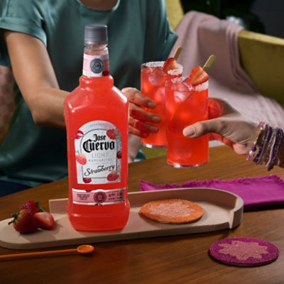 Jose Cuervo Authentic Strawberry Light Margarita - 1.75 LT - Image 4