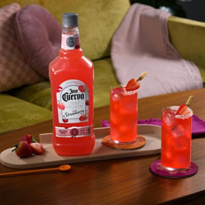 Jose Cuervo Authentic Strawberry Light Margarita - 1.75 LT - Image 3