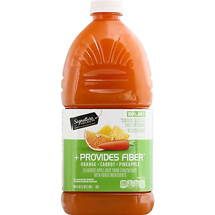 Signature Select Provides Fiber Orange Carrot Pineapple Juice - 64 FZ - Image 6