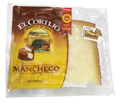 El Cortijo Manchego Cheese Wedge - 6 Oz - Image 1