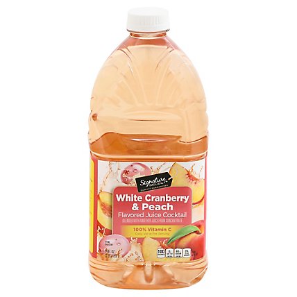 Signature Select White Cranberry & Peach Juice Cocktail - 64 FZ - Image 3