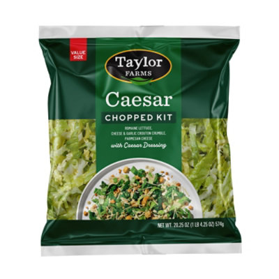 Taylor Farms Caesar Family Size Chopped Salad Kit Bag - 20.25 Oz - Image 1