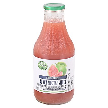 Open Nature 100% Guava Nectar Juice - 33.8 FZ - Image 1