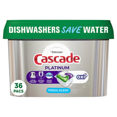Cascade Platinum Fresh Scent Dishwasher Detergent - 20 Oz - Image 1