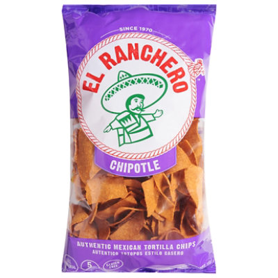 El Ranchero Corn Tortilla Chips Chipotle - 12 OZ - Image 3