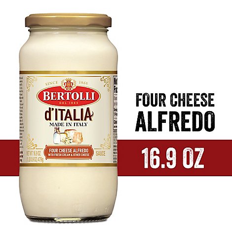 Bertolli d Italia Sauce Four Cheese - 16.9 Oz