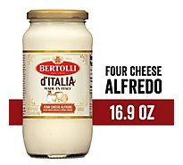 Bertolli Made in Italy Four Cheese Authentic Tuscan Style Alfredo Pasta Sauce - 16.9 Oz