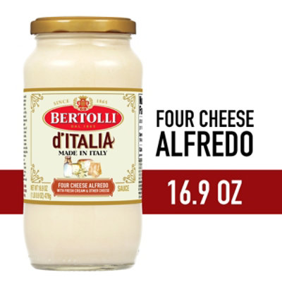 Bertolli Made in Italy Four Cheese Authentic Tuscan Style Alfredo Pasta Sauce - 16.9 Oz