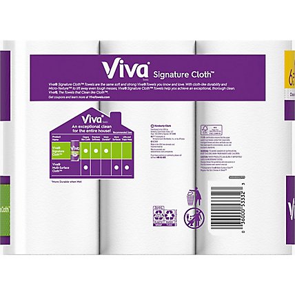 Viva Signature Cloth Paper Towels Choose A Sheet Big Rolls - 6 Roll - Image 9