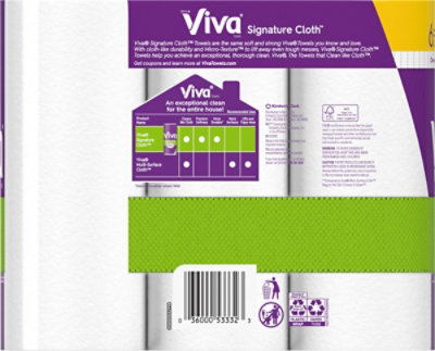 Viva Signature Cloth Paper Towels Choose A Sheet Big Rolls - 6 Roll - Image 4