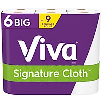 Viva Signature Cloth Paper Towels Choose A Sheet Big Rolls - 6 Roll - Image 1