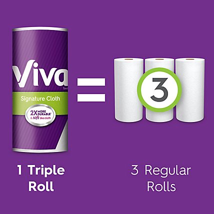 Viva Signature Cloth Paper Towels Choose A Sheet Triple Rolls - 6 Roll - Image 9