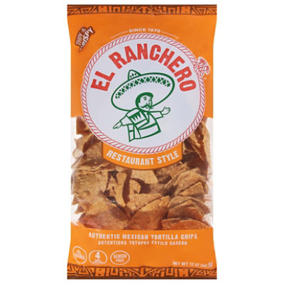 El Ranchero Restaurant Style Corn Tortilla Chips - 12 OZ - Image 2