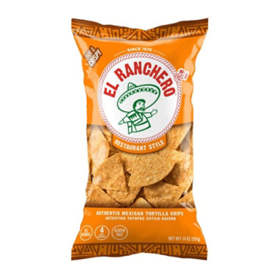 El Ranchero Restaurant Style Corn Tortilla Chips - 12 OZ - Image 1