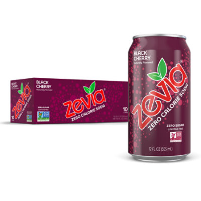 Zevia Black Cherry 10pk - 10-12FZ - Safeway