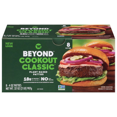 Beyond Meat Cookout Classic Plant Based Burger Patties 8 Count - 32 Oz - Image 2