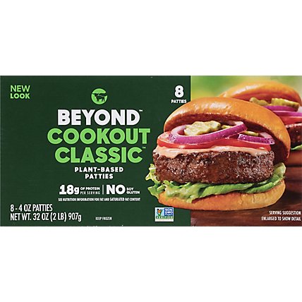 Beyond Meat Cookout Classic Plant Based Burger Patties 8 Count - 32 Oz - Image 7