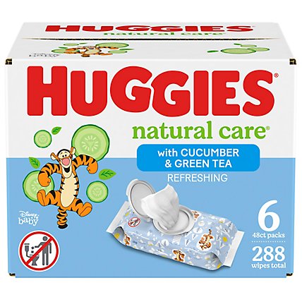 Huggies Natural Care Scented Refreshing Baby Wipes - 288 Count - Image 1